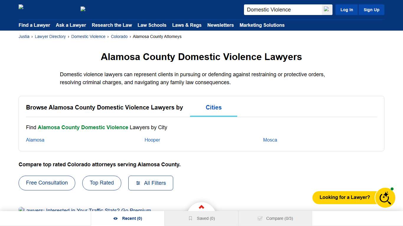 Best Domestic Violence Lawyers in Alamosa County, CO | Justia Lawyer Directory